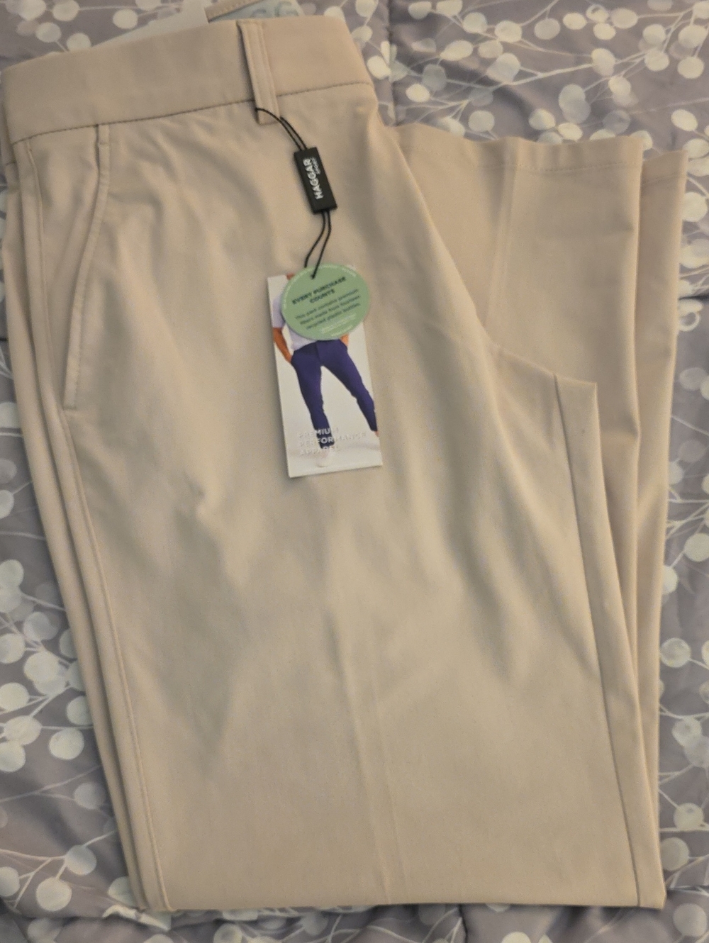 Mens Haggar Straight Fit Khakis